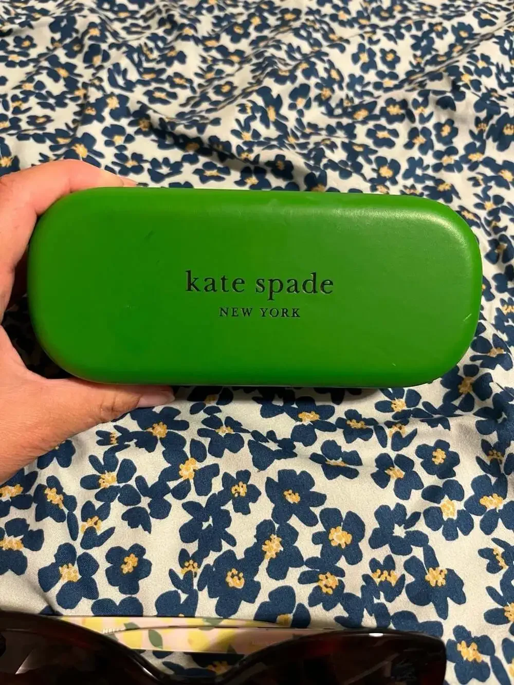Kate Spade Amberlee/S Havana Tortoise Shell and Lemon Print Cat Eye Sunglasses
